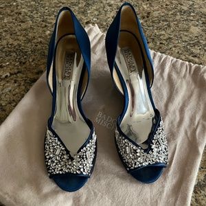 Badgley Mischka Peep Toe Wedge